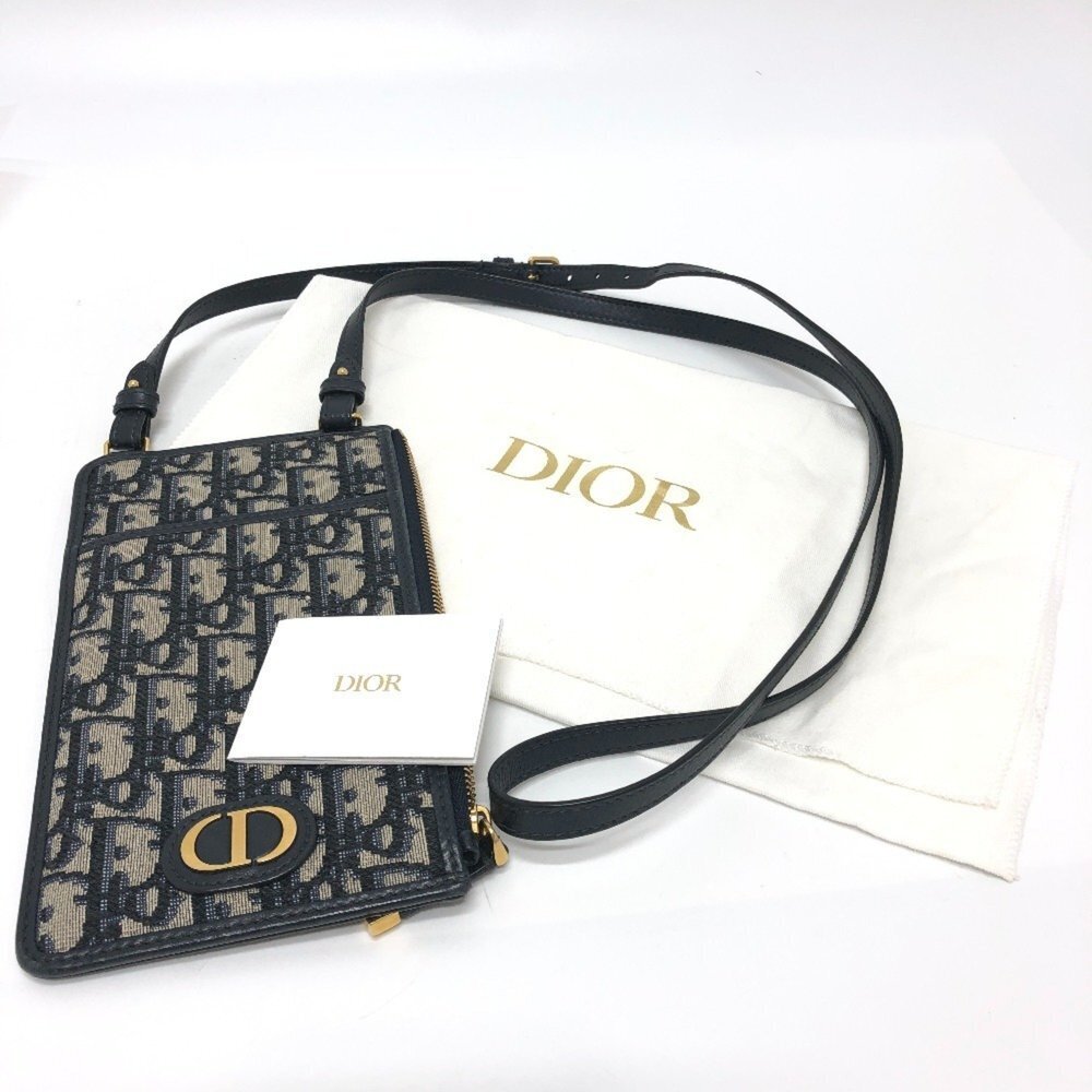 CHRISTIAN DIOR Blue Canvas Shoulder Bag - Picture 15 of 15